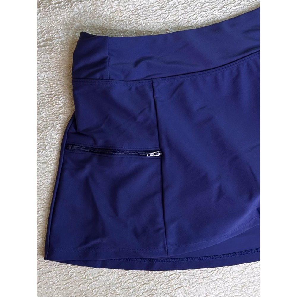 Sol Collective Blue Swim Skirt / Skort Size 8 - Picture 3 of 8